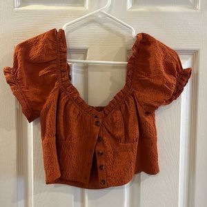 H&M orange crop top